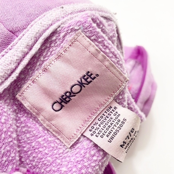 Cherokee purple Love heart zip up girls jacket with hood - Picture 3 of 4